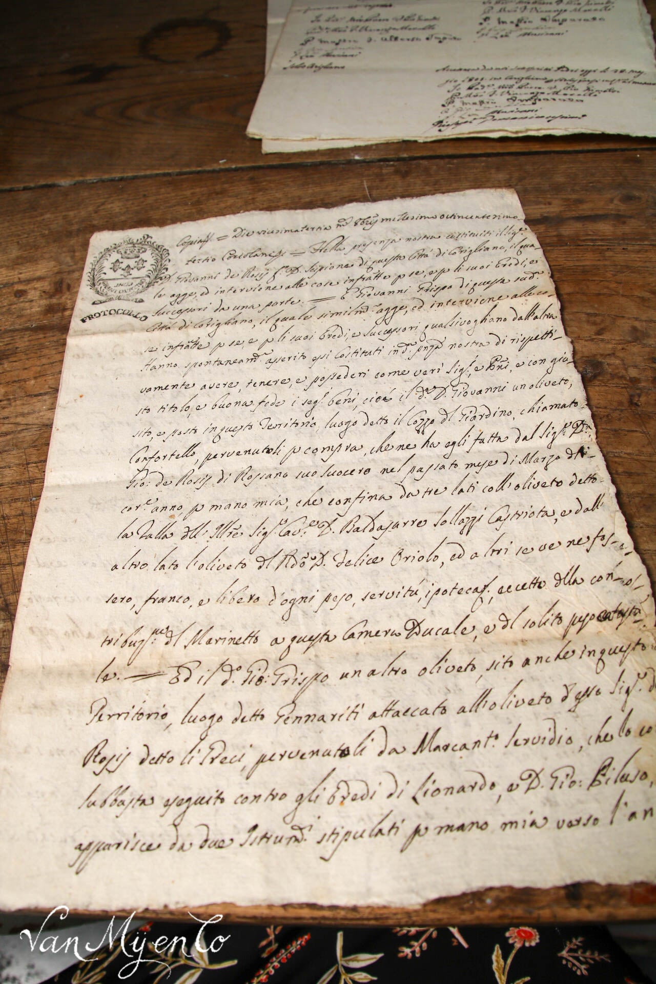 Handwritten from 1803